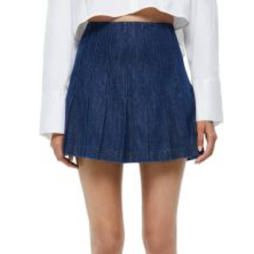 Alice + Olivia Indigo Denim Skirt